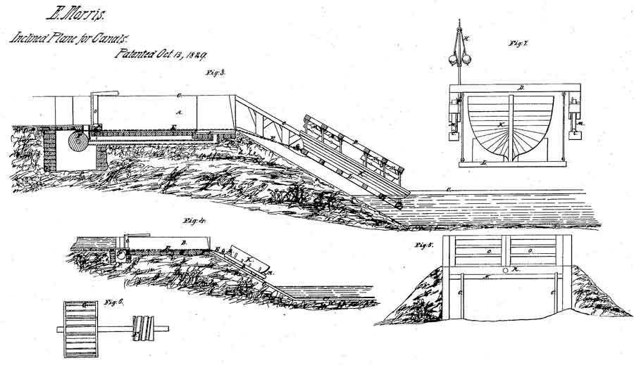 Ephraim Morris Patent for an Inclined Plane for Canals, 1829