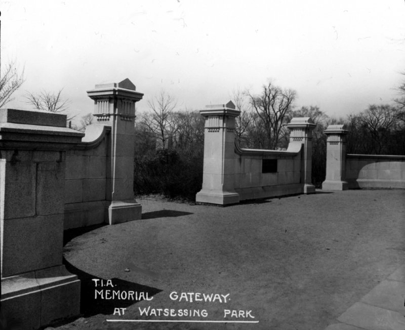 TIA Memorial Gateway at Watsessing Park